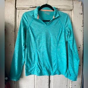 Long Sleeve V-Neck Athletic Top